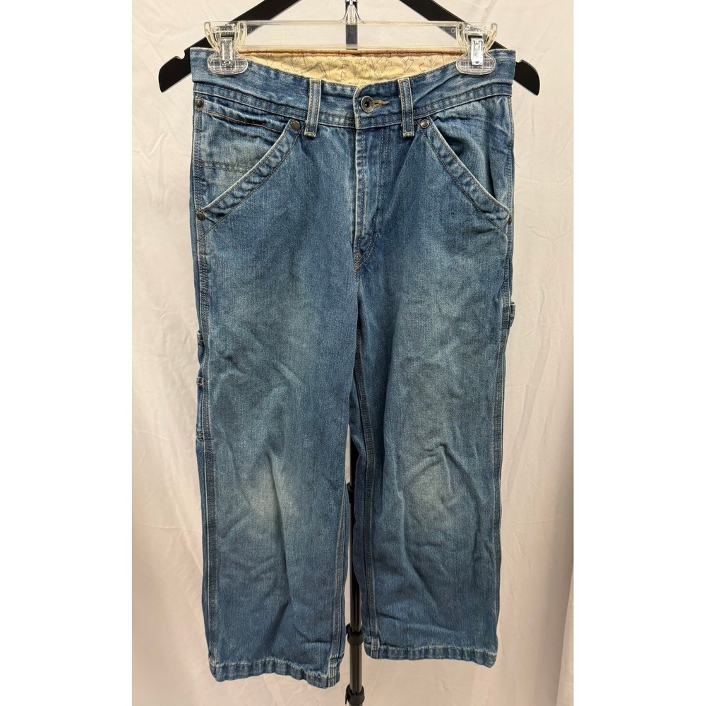 Levis Vintage Kids Red Tab Carpenter Jeans Blue Denim Medium Wash Size 12R
